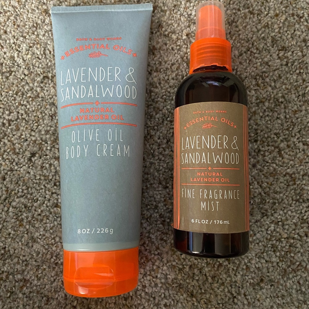 Bath & Body Works Lavender & Sandalwood Set